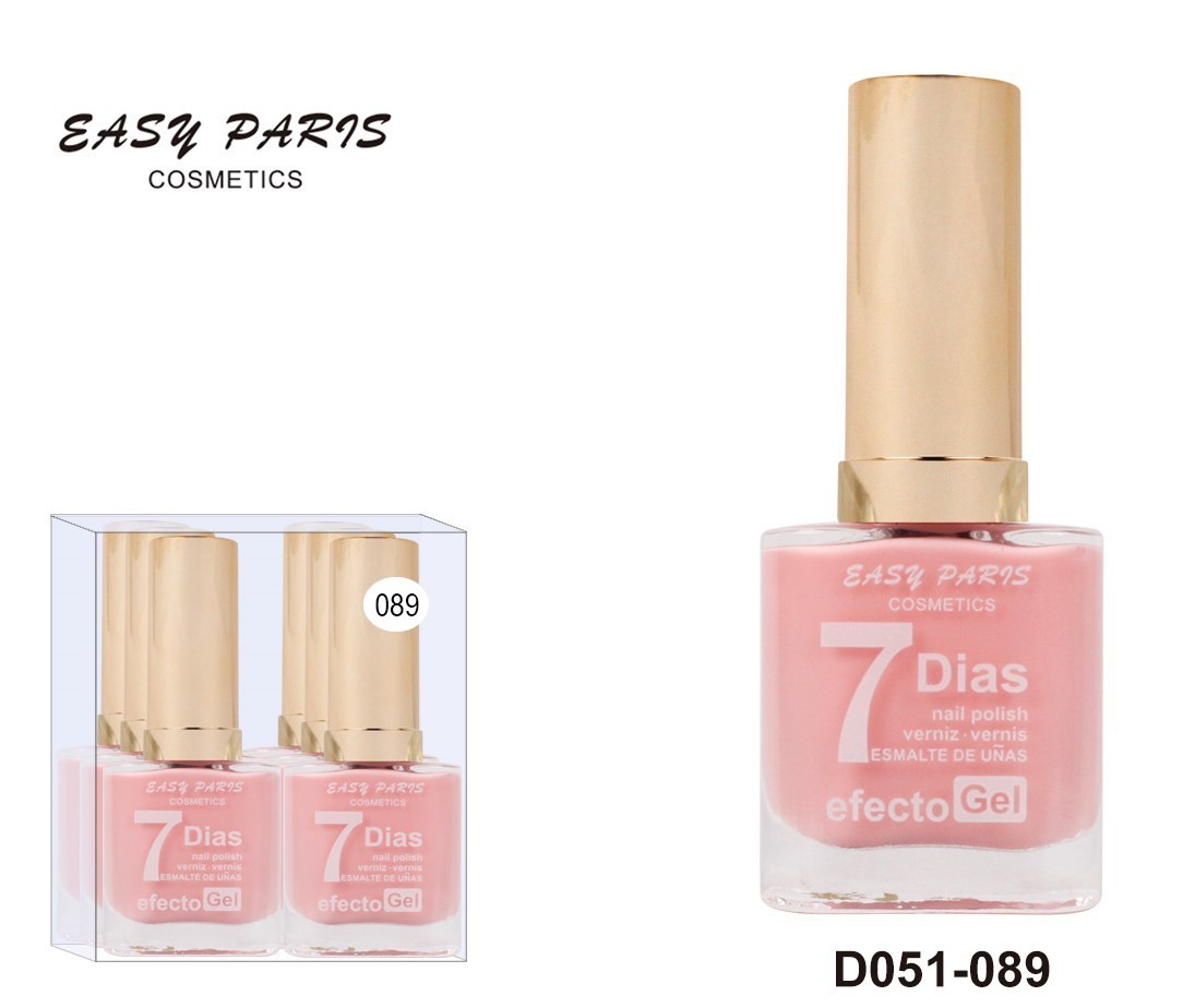 laca de uñas 7 dias efecto gel 13ML(0,59 € UNIDAD) PACK 6 EASY PARIS