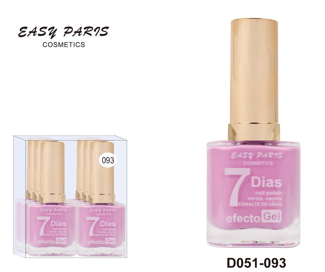 laca de uñas 7 dias efecto gel 13ML(0,59 € UNIDAD) PACK 6 EASY PARIS