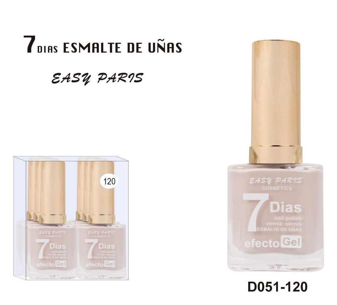 laca de uñas 7 dias efecto gel 13ML(0,59 € UNIDAD) PACK 6 EASY PARIS