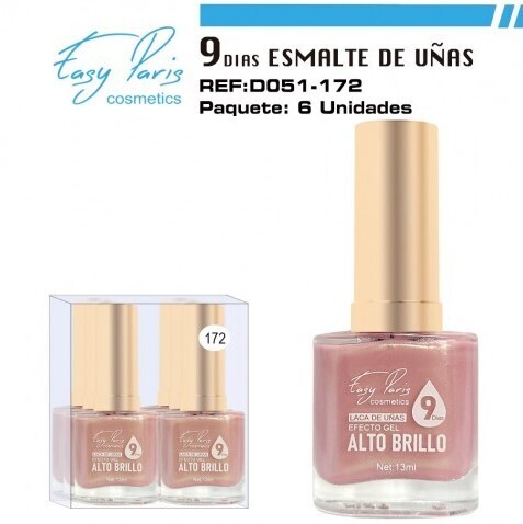 laca de uñas 7 dias efecto gel 13ML(0,59 € UNIDAD) PACK 6 EASY PARIS
