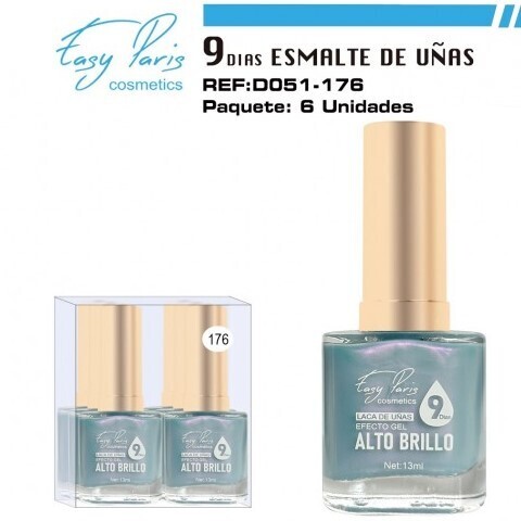 laca de uñas 7 dias efecto gel 13ML(0,59 € UNIDAD) PACK 6 EASY PARIS