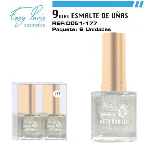 laca de uñas 7 dias efecto gel 13ML(0,59 € UNIDAD) PACK 6 EASY PARIS