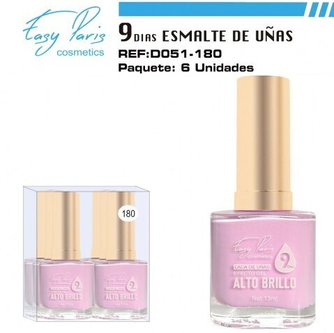 laca de uñas 7 dias efecto gel 13ML(0,59 € UNIDAD) PACK 6 EASY PARIS