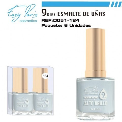 laca de uñas 7 dias efecto gel 13ML(0,59 € UNIDAD) PACK 6 EASY PARIS
