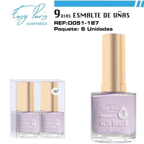 laca de uñas 7 dias efecto gel 13ML(0,59 € UNIDAD) PACK 6 EASY PARIS